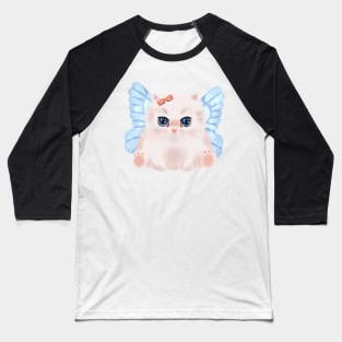 Fairy Cat Baseball T-Shirt